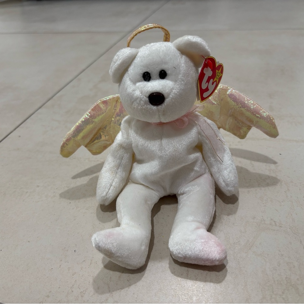 Halo Beanie baby Angel bear plush